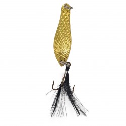 Lingurita oscilanta pentru pescuit, model LO01, culoare auriu